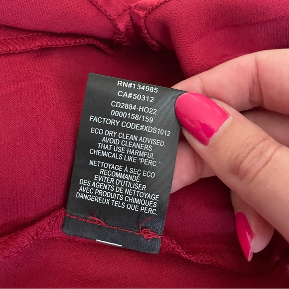 For Love & Lemons Elora Midi Dress Dark Red Satin Size XL NWT Rhinestone - Picture 9 of 16